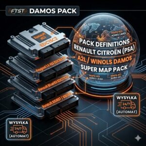 Paczka Damos A2L PSA VAG Ford – Delphi, EDC15, EDC17, SID807